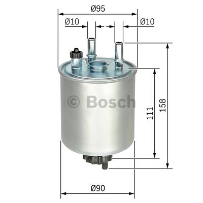 Bränslefilter Bosch F 026 402 082 BOSCH