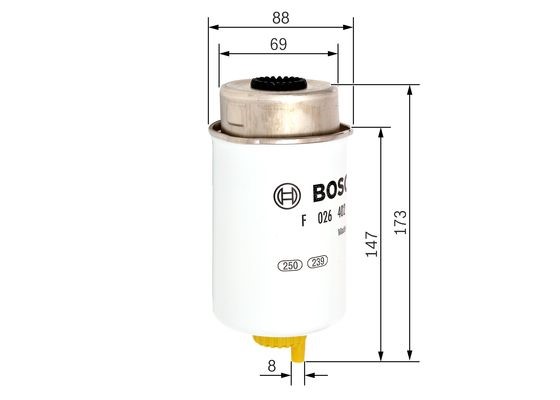 Bränslefilter Bosch F 026 402 088 BOSCH