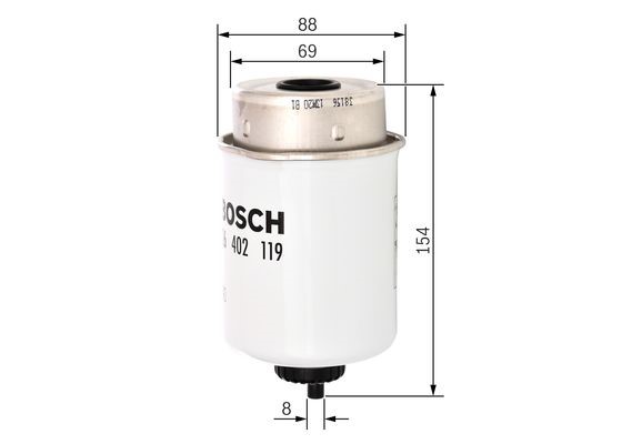 Bränslefilter Bosch F 026 402 119 BOSCH Bränslefilter Bosch F 026 402 119 BOSCH