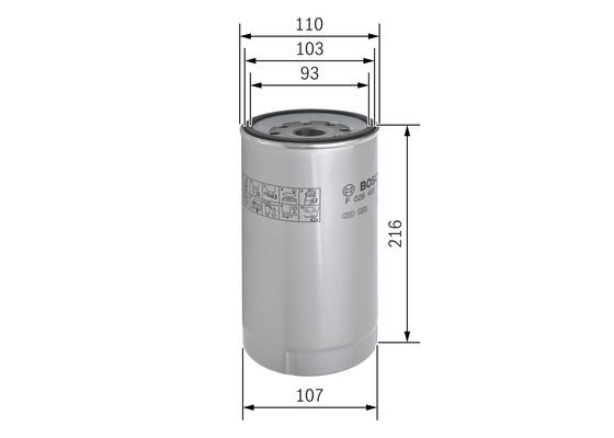 Bränslefilter Bosch F 026 402 143 BOSCH