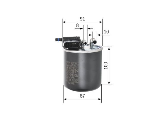 Bränslefilter Bosch F 026 402 837 BOSCH