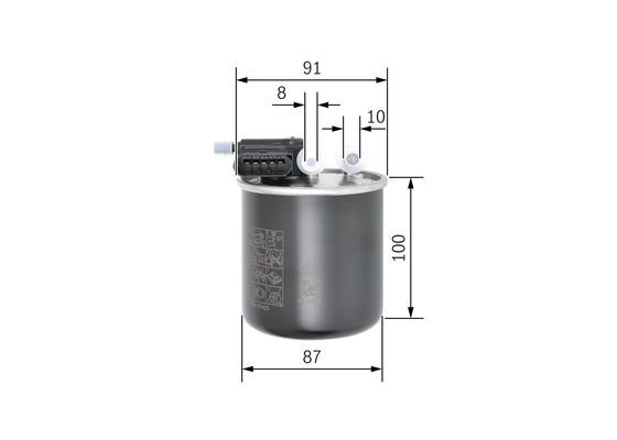 Bränslefilter Bosch F 026 402 843 BOSCH
