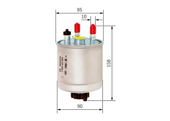 Bränslefilter Bosch F 026 402 856 BOSCH