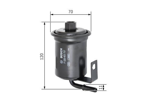 Bränslefilter Bosch F 026 403 757 BOSCH