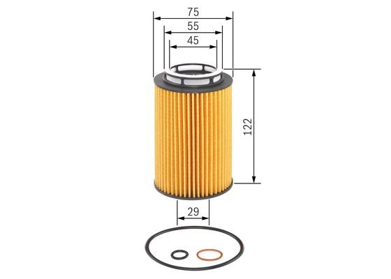 Oljefilter Bosch F 026 407 158 BOSCH