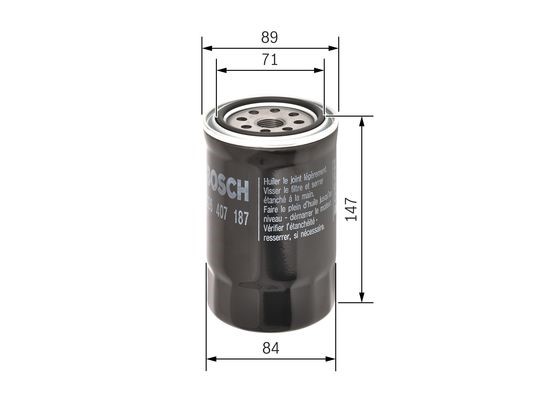 Oljefilter Bosch F 026 407 187 BOSCH
