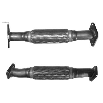Flexrör, avgassystem, Fram