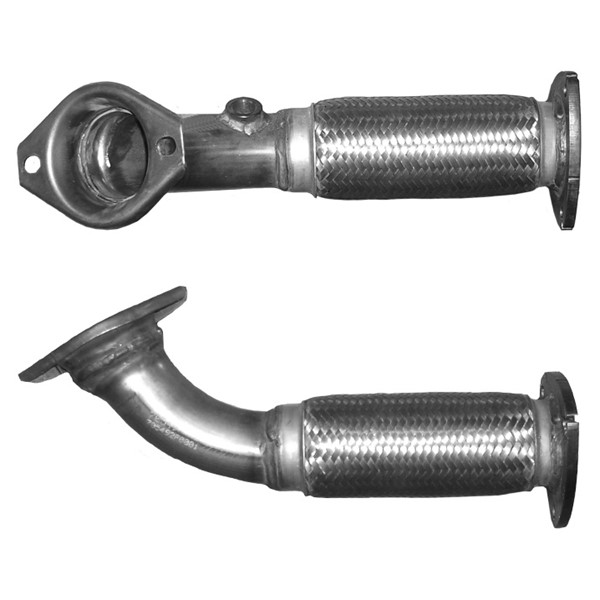 Flexrör, avgassystem, Fram