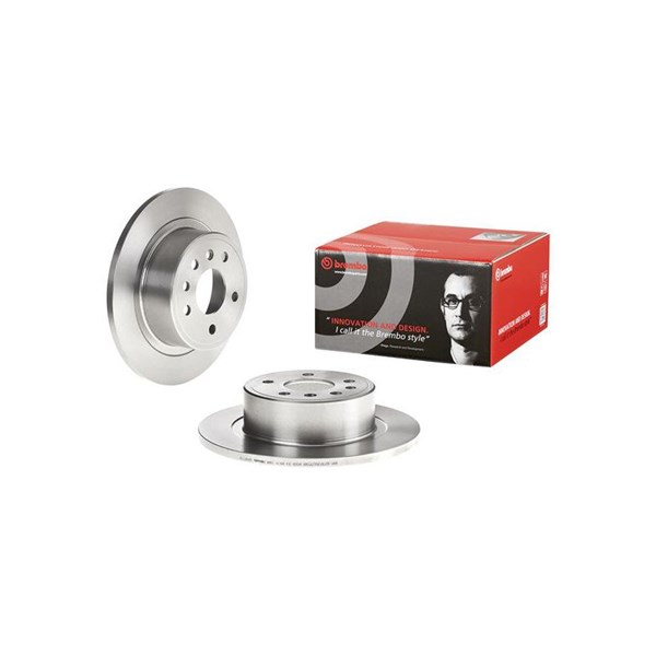 Bromsskiva Solid, Bakaxel Brembo 08.5891.10 BREMBO