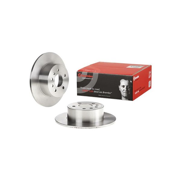 Bromsskiva Solid, Bakaxel Brembo 08.7015.10 BREMBO
