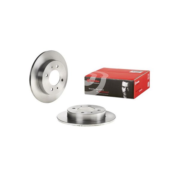 Bromsskiva Solid, Bakaxel Brembo 08.9081.10 BREMBO