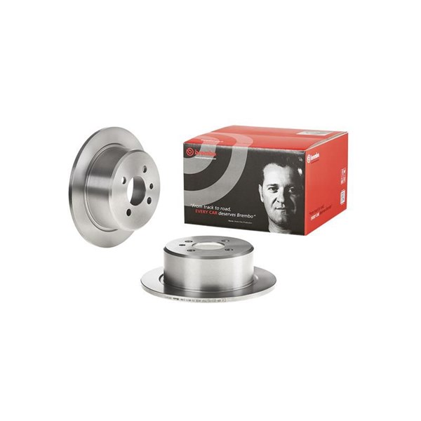 Bromsskiva Solid, Bakaxel Brembo 08.9504.10 BREMBO