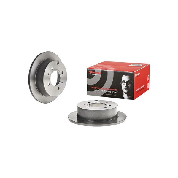 Bromsskiva Solid, Bakaxel Brembo Coated disc line 08.A114.11 BREMBO