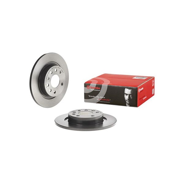Bromsskiva Solid, Bakaxel Brembo Coated disc line 08.A224.11 BREMBO