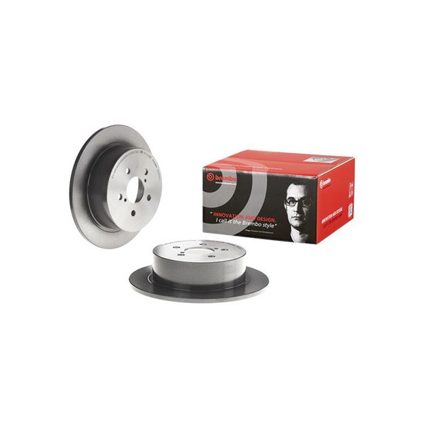 Bromsskiva Solid, Bakaxel Brembo Coated disc line 08.A605.11 BREMBO