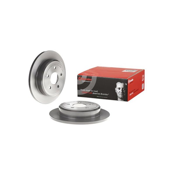 Bromsskiva Solid, Bakaxel Brembo Coated disc line 08.A863.11 BREMBO