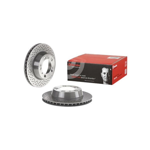 Bromsskiva Hålad/ventilerad, Bakaxel Brembo 09.8890.21 BREMBO
