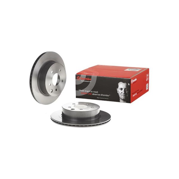 Bromsskiva Ventilerad, Bakaxel Brembo Coated disc line 09.8969.21 BREMBO