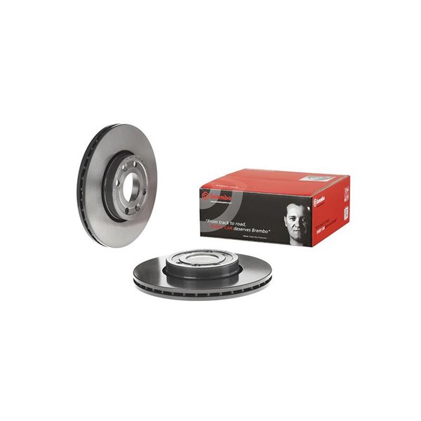 Bromsskiva Ventilerad, Bakaxel, Framaxel Brembo 09.9078.11 BREMBO
