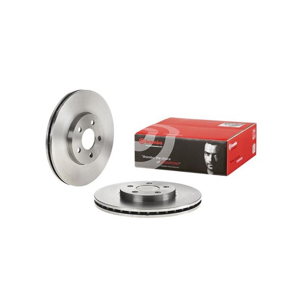 Bromsskiva Ventilerad, Framaxel, Bakaxel Brembo 09.9133.80 BREMBO