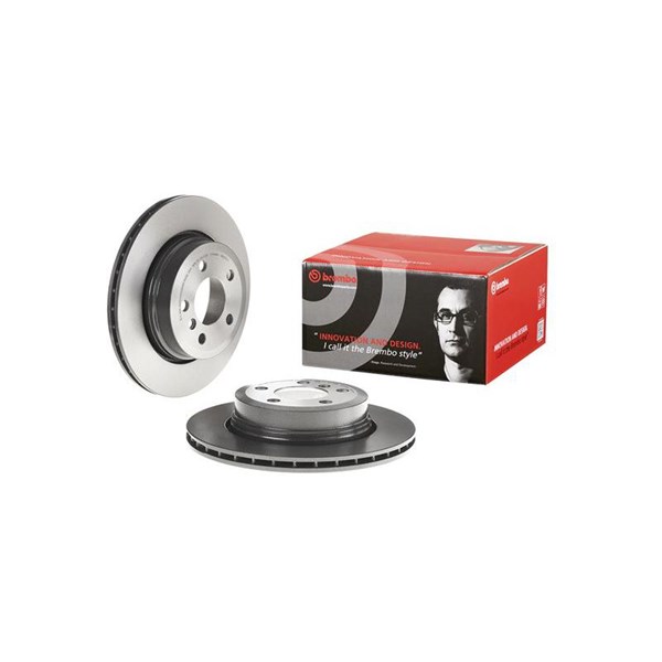 Bromsskiva Ventilerad, Bakaxel Brembo Coated disc line 09.9573.11 BREMBO