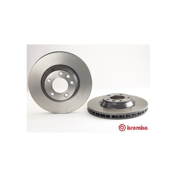 Bromsskiva Ventilerad, Framaxel, framaxel höger Brembo 09.A063.11 BREMBO