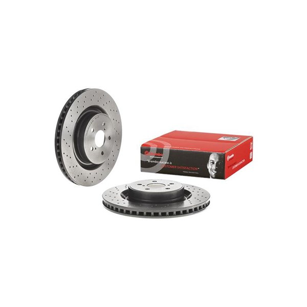 Bromsskiva Hålad/ventilerad, Framaxel Brembo 09.A300.11 BREMBO