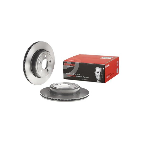 Bromsskiva Ventilerad, Bakaxel Brembo Coated disc line 09.A405.11 BREMBO