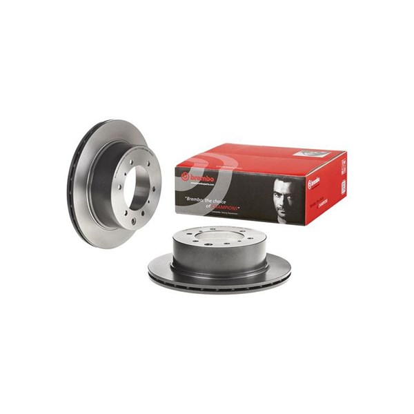 Bromsskiva Ventilerad, Bakaxel Brembo Coated disc line 09.A453.21 BREMBO