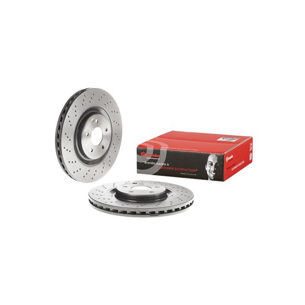 Bromsskiva Hålad/ventilerad, Framaxel Brembo 09.A731.11 BREMBO
