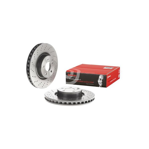 Bromsskiva Hålad/ventilerad, Framaxel Brembo 09.A732.11 BREMBO
