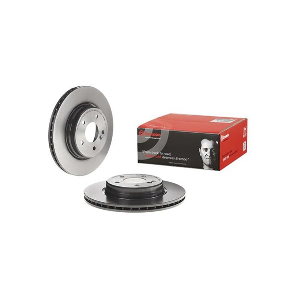 Bromsskiva Ventilerad, Bakaxel Brembo Coated disc line 09.A742.11 BREMBO
