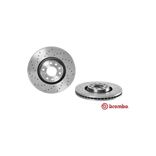 Bromsskiva Hålad/ventilerad, Framaxel Brembo 09.A813.10 BREMBO