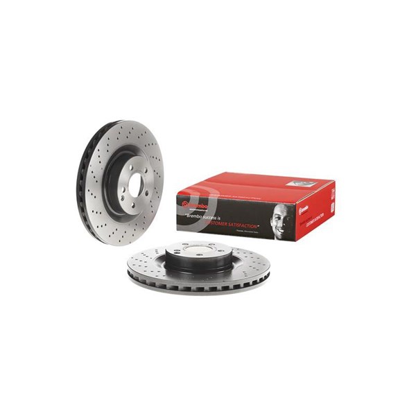 Bromsskiva Hålad/ventilerad, Framaxel Brembo 09.A817.11 BREMBO