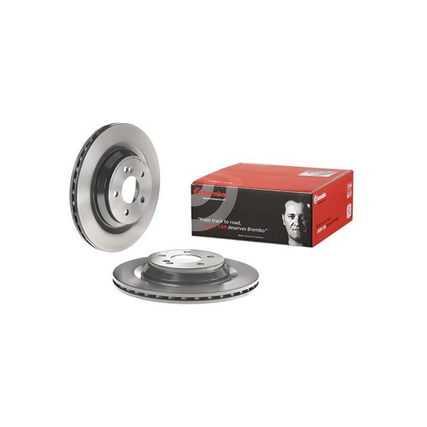Bromsskiva Ventilerad, Bakaxel Brembo Coated disc line 09.A818.11 BREMBO