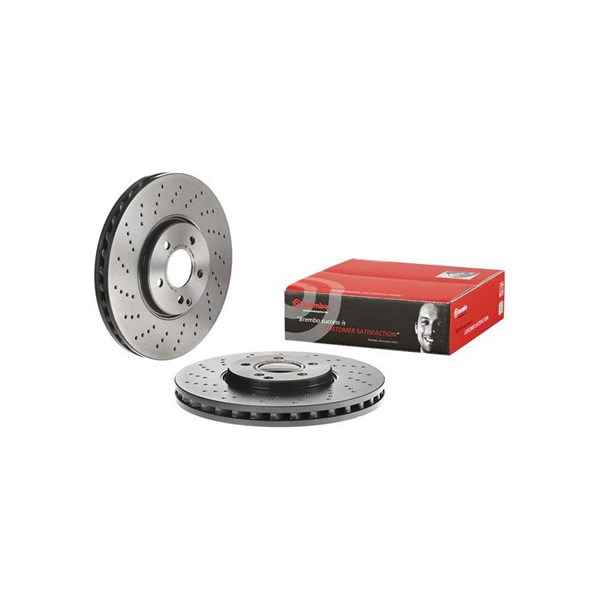 Bromsskiva Hålad/ventilerad, Framaxel Brembo 09.A828.11 BREMBO