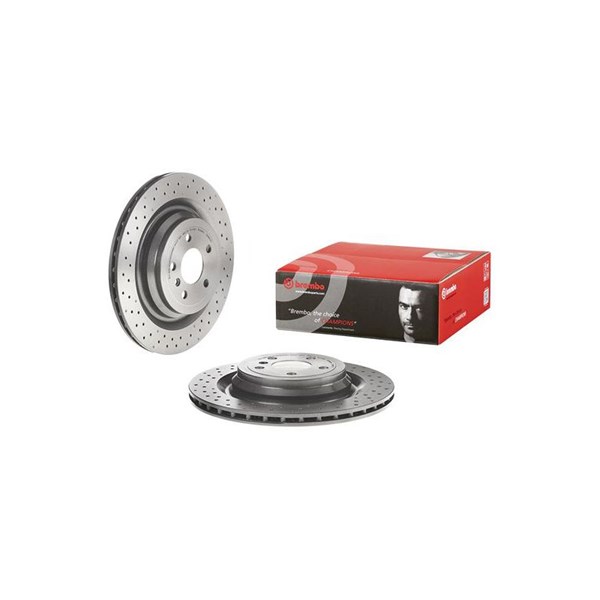 Bromsskiva Hålad/ventilerad, Bakaxel Brembo 09.A961.21 BREMBO