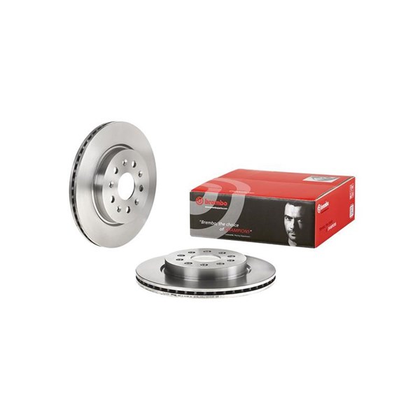 Bromsskiva Ventilerad, Bakaxel, Framaxel Brembo 09.A972.10 BREMBO