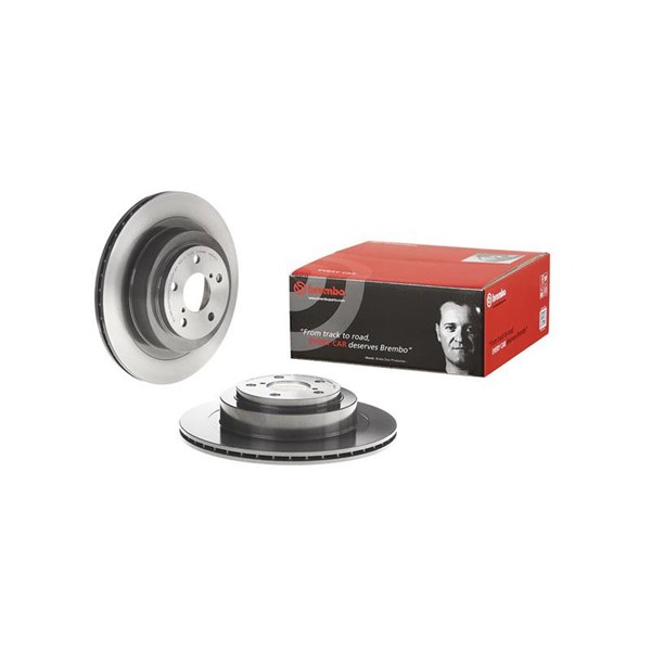Bromsskiva Ventilerad, Bakaxel Brembo Coated disc line 09.B041.11 BREMBO
