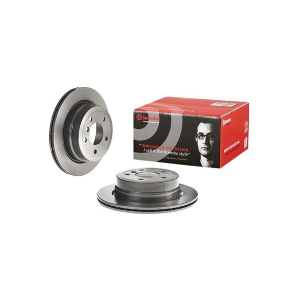 Bromsskiva Ventilerad, Bakaxel Brembo Coated disc line 09.B411.11 BREMBO