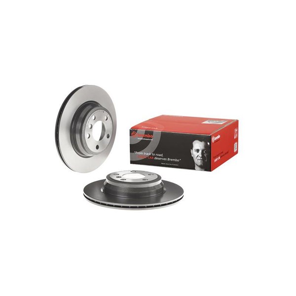 Bromsskiva Ventilerad, Bakaxel Brembo Coated disc line 09.C117.11 BREMBO