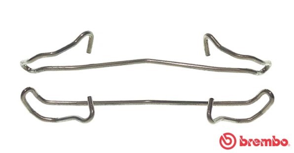 Tillbehörssats, bromssadel, Bakaxel, Framaxel Brembo A 02 211 BREMBO
