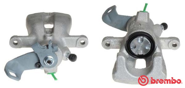 Bromsok, Bakaxel, Vänster, Bakom axeln Brembo F 06 168 BREMBO