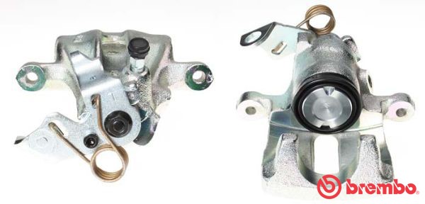 Bromsok Solid, Bakaxel vänster, Bakom axeln Brembo F 24 080 BREMBO