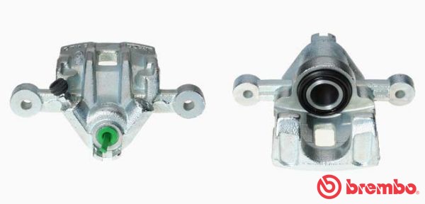 Bromsok, Bakaxel höger, Bakom axeln Brembo F 30 087 BREMBO