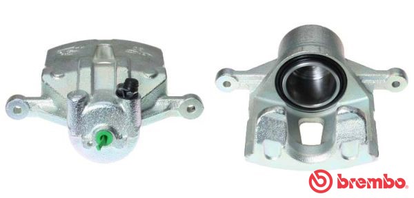 Bromsok, framaxel vänster, Bakom axeln Brembo F 30 132 BREMBO