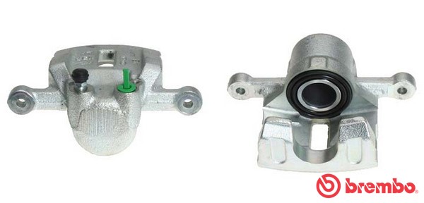 Bromsok, Bakaxel höger, Bakom axeln Brembo F 30 165 BREMBO