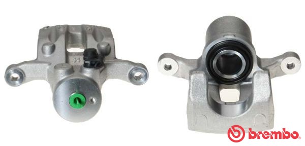 Bromsok, Bakaxel vänster, Bakom axeln Brembo F 30 168 BREMBO
