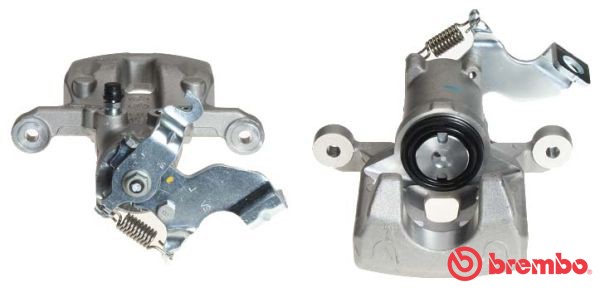 Bromsok, Bakaxel höger, Bakom axeln Brembo F 30 177 BREMBO