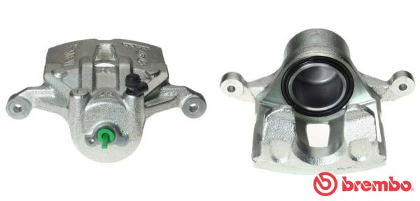Bromsok, framaxel vänster, Bakom axeln Brembo F 30 190 BREMBO